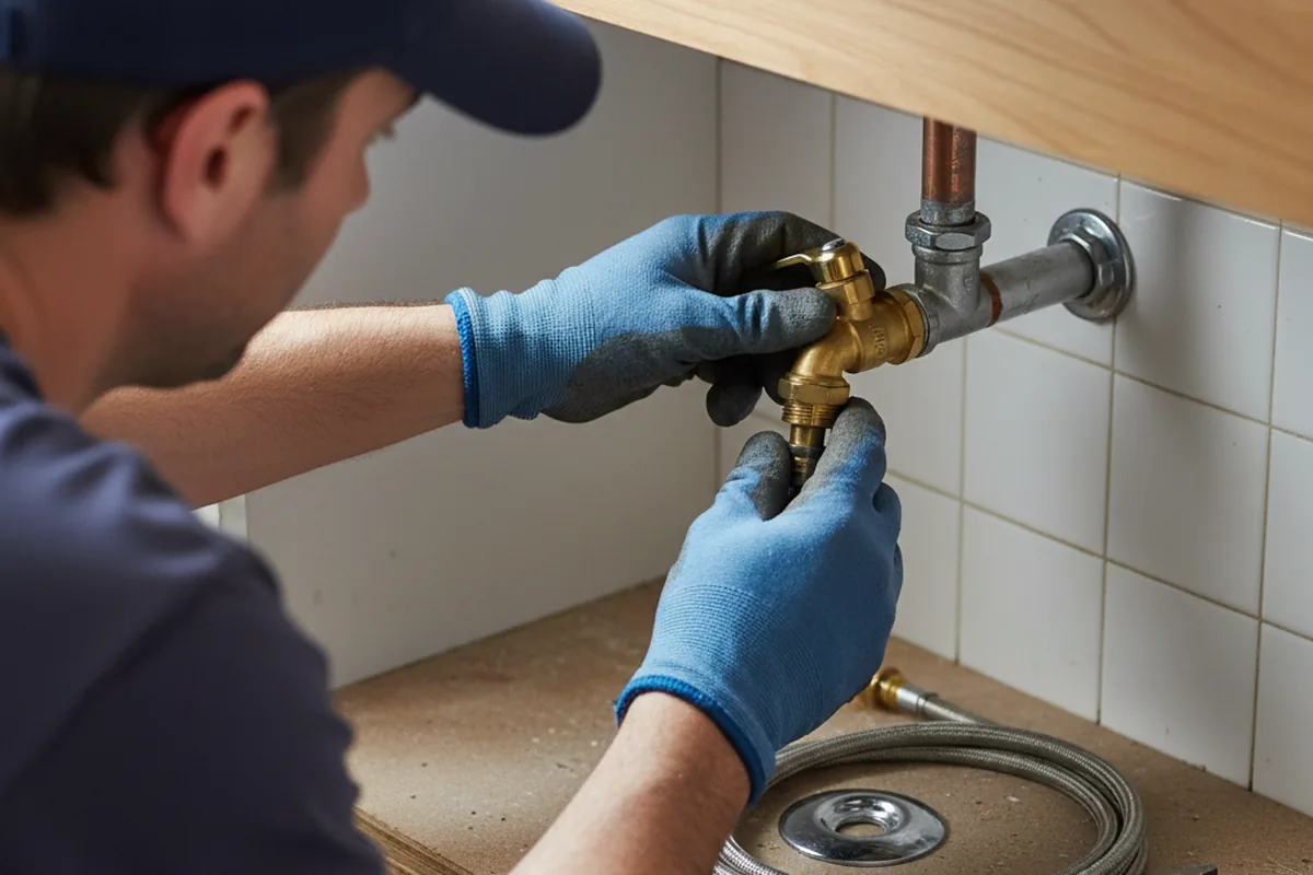 Shutoff valve and fitting work during Emergency Plumbing in Show Low